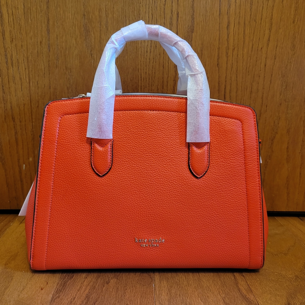 Kate Spade New York Tamarillo Orange Large Satchel Handbag NWT!
